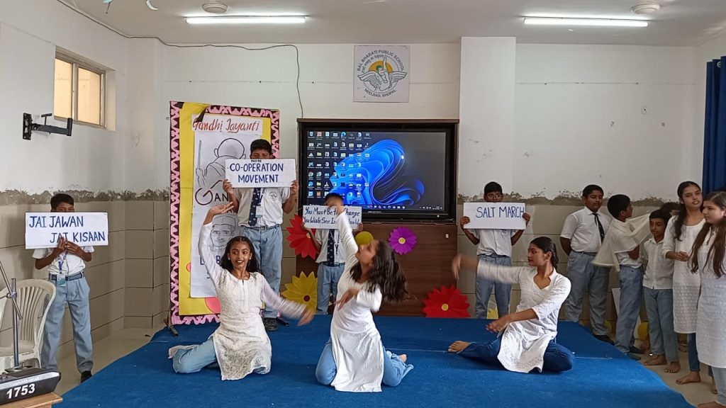 Bal Bharati Public School Neelbad Special Assembly Skit on Gandhi Jayanti