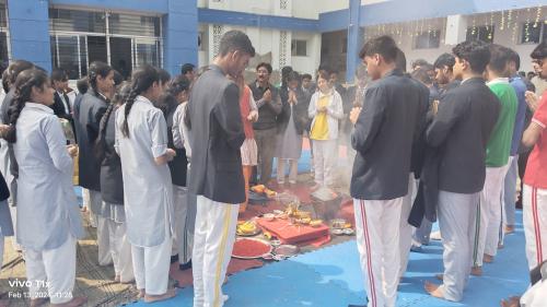 Bal Bharati Public School Neelbad, Bhopal  Hawan Ceremony for Board exams 13-02-2024_002