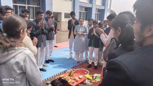 Bal Bharati Public School Neelbad, Bhopal  Hawan Ceremony for Board exams 13-02-2024_004