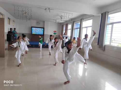 BBPS students in Taekwondo.