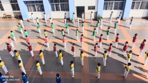 BBPS Neelbad Surya namaskar January-24-16